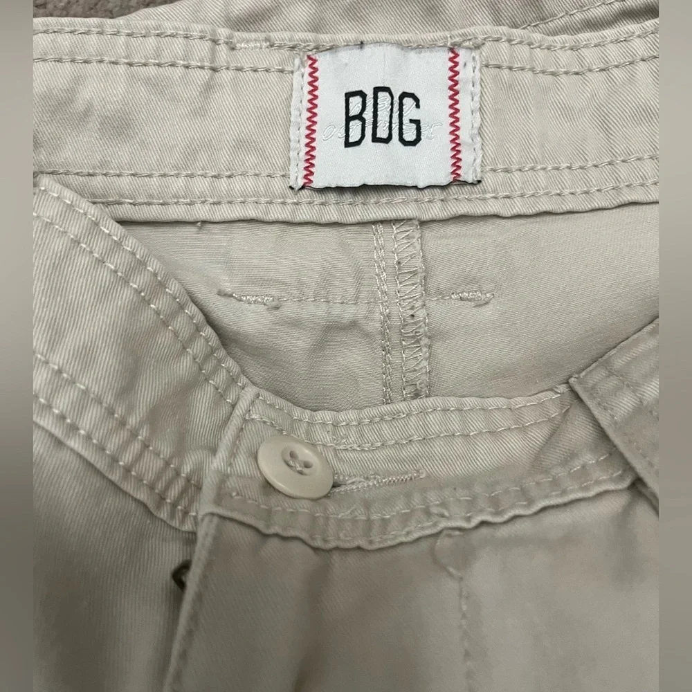BDG Men’s Cargo Pants Beige Utility Y2K Streetwear Size S